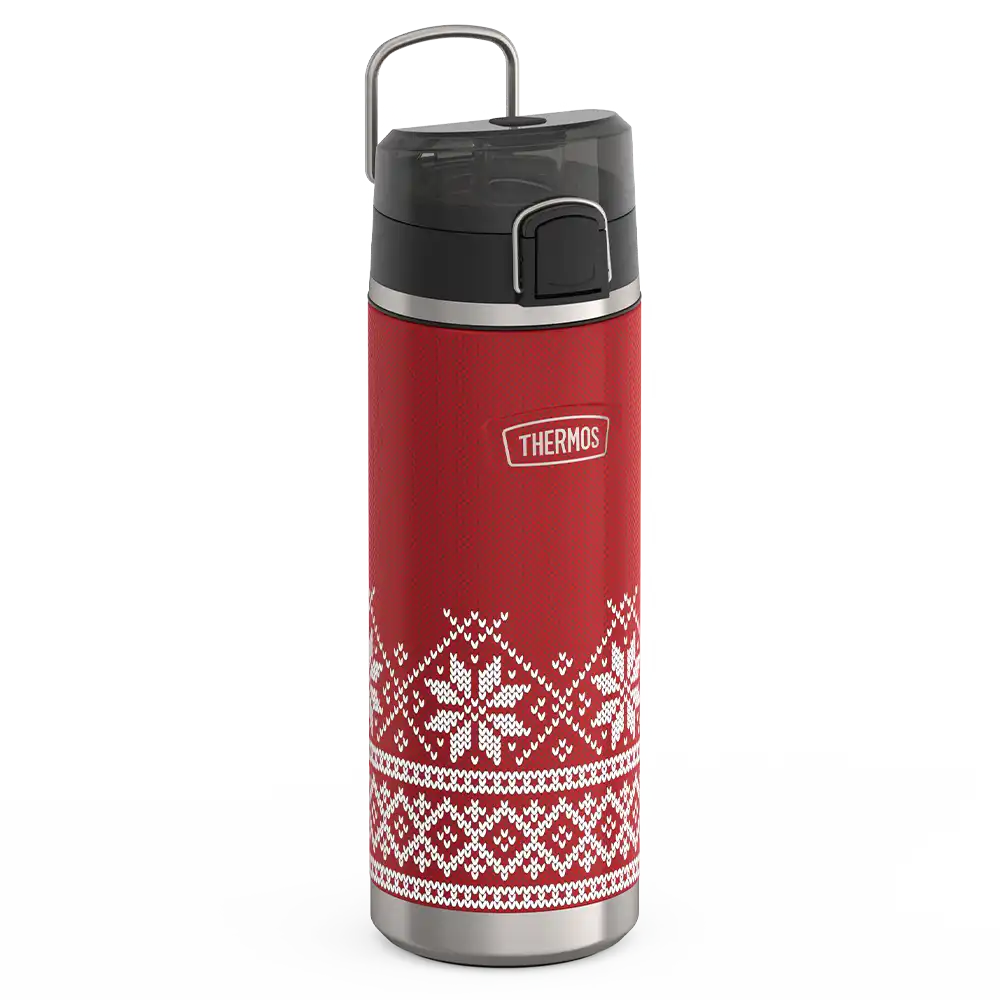 24oz Icon™ Water Bottle With Spout - Holiday Patterns