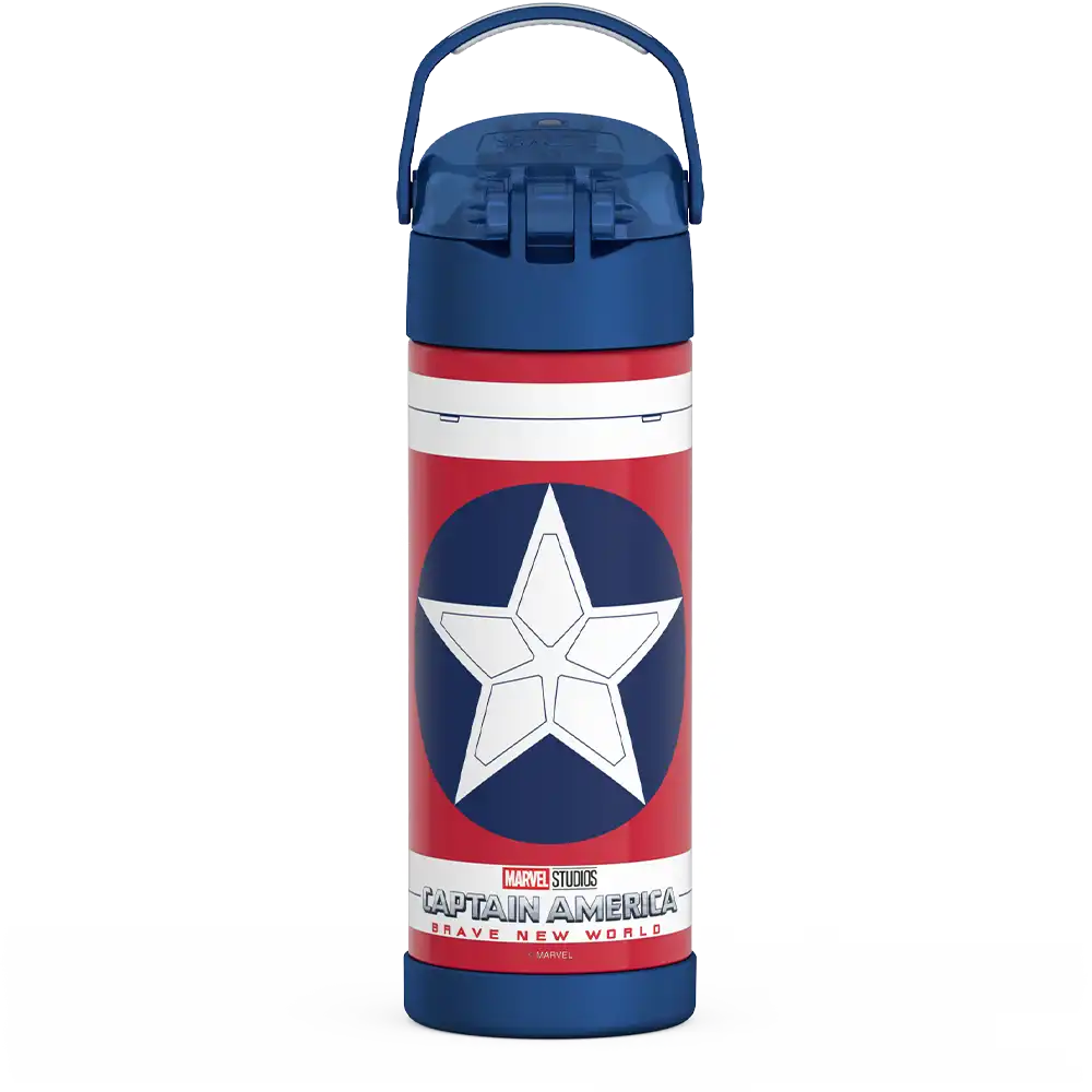 16oz FUNtainer® Water Bottle Captain America